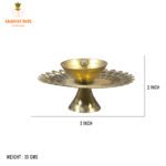Jali Brass Diya Rangoli Design - Image 2