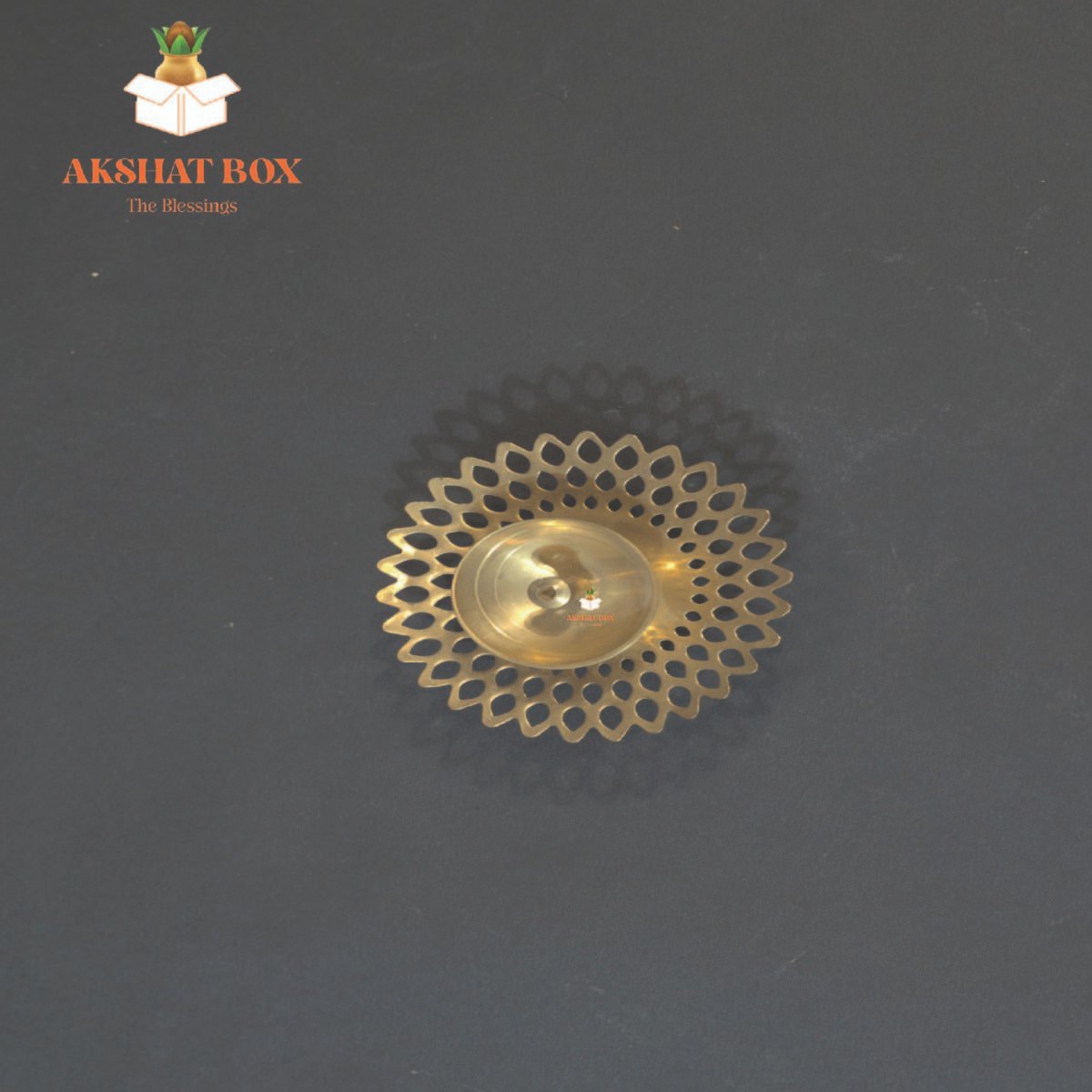 Jali Brass Diya Rangoli Design - Image 5