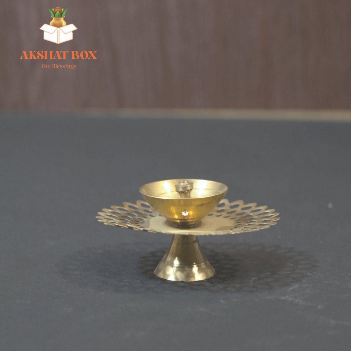 Jali Brass Diya Rangoli Design - Image 8