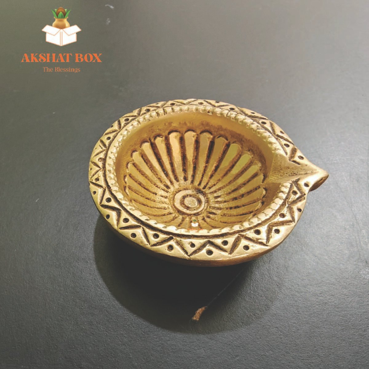 Brass Round Shaped Diwali Oil Lamp Diya - Image 6