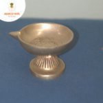 Brass Diya with Round Base wide oil lamp pooja - Image 4