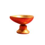 Brass Deepam Plain Design with Stand - Image 6
