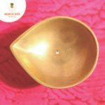 Brass Deepam Plain Design with Stand - Image 3
