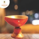 Brass Deepam Plain Design with Stand - Image 4