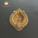 Diwali Diya Brass Heavy Leaf Shaped For Pooja Room - Image 3