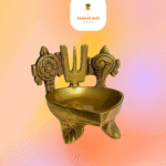 Shankh Chakra Namah Diya Brass (3")