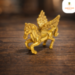 Brass Golden Flying Horse With Wings Decorative
