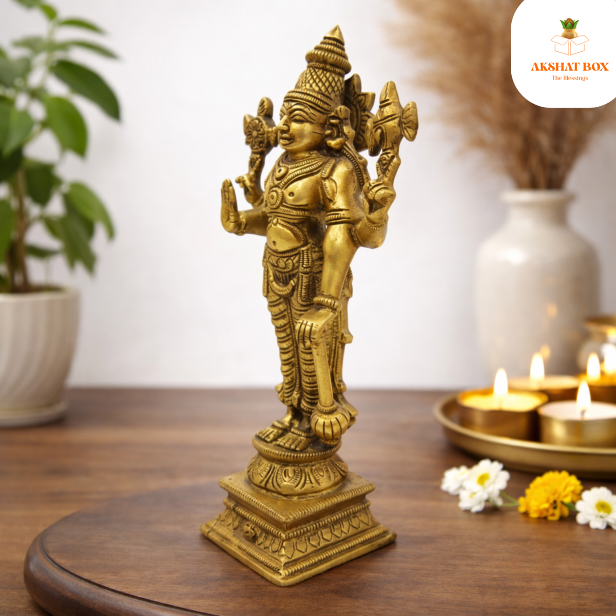 Brass Vishanu  Idols - Image 4