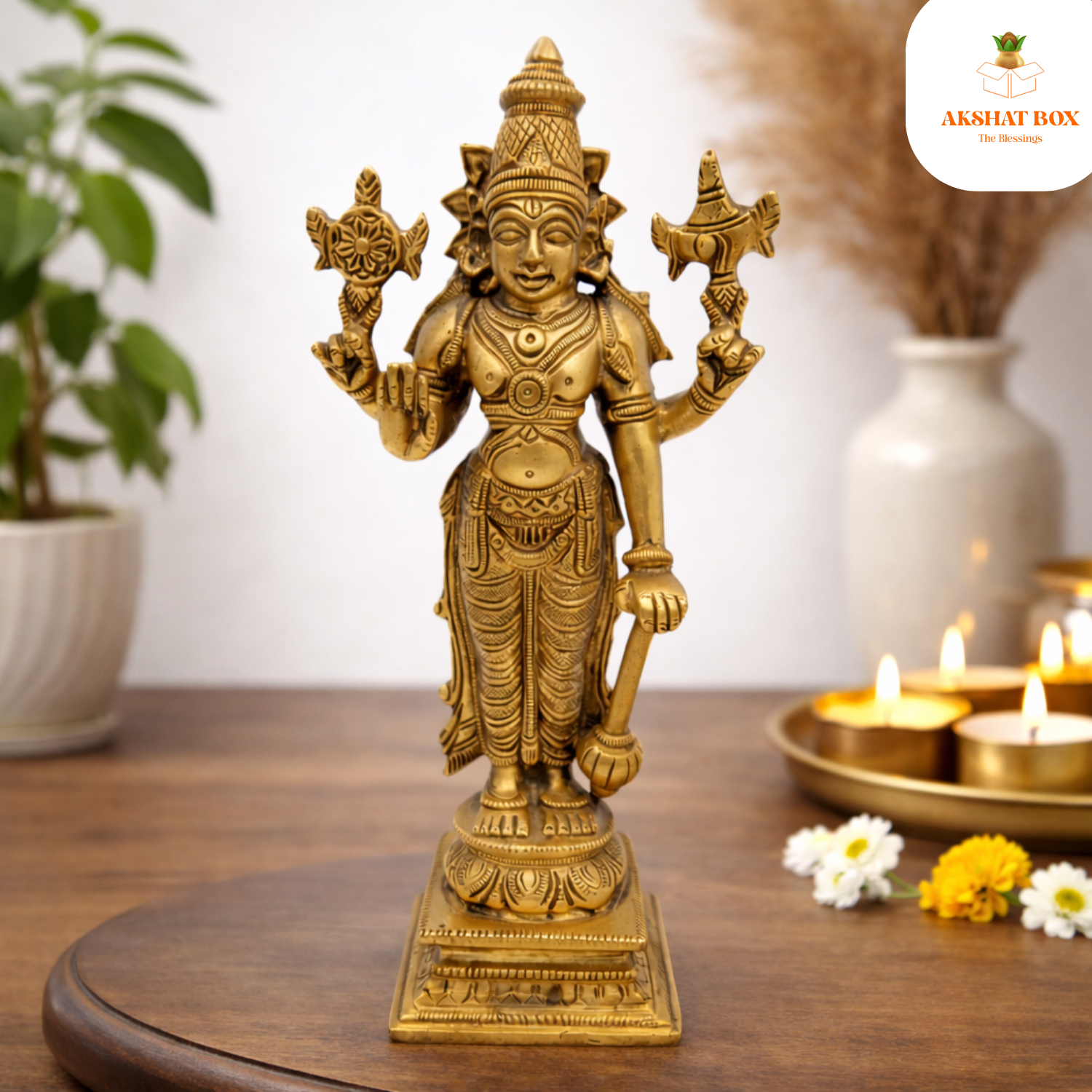 145 Brass Vishanu Idols - Image 1