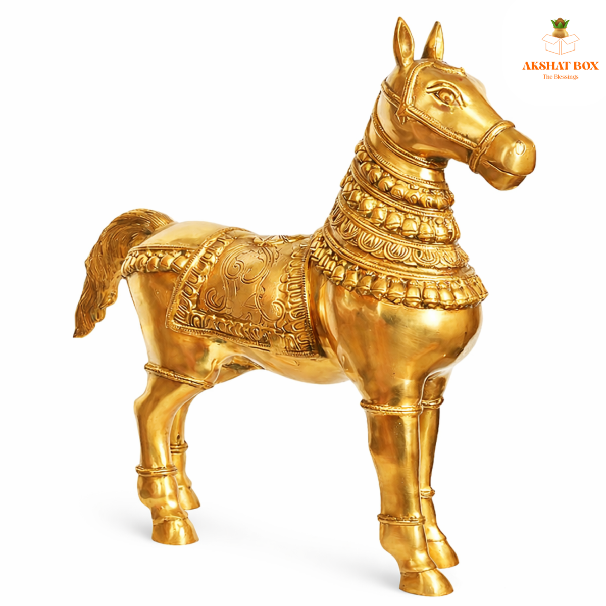BRASS VASTU  HORSE PAIR  HEIGHT-8" - Image 7