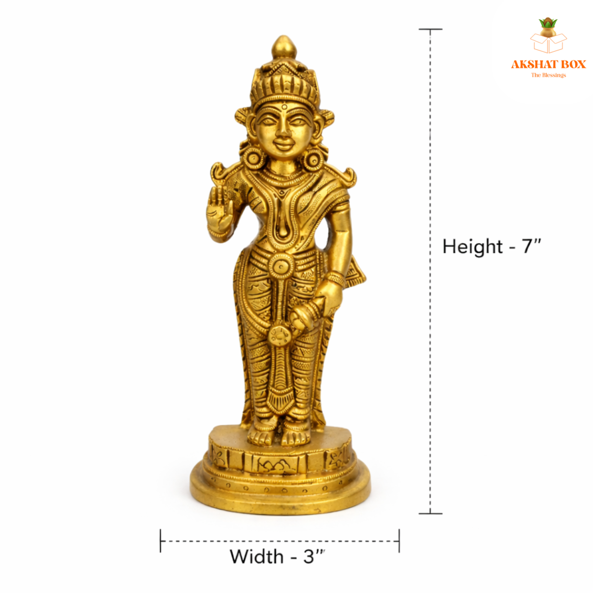Brass laxmi  Idol - Image 9