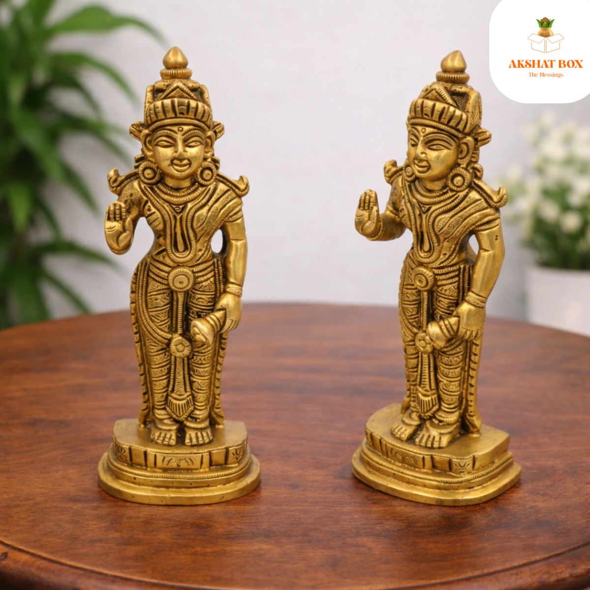 Brass laxmi  Idol - Image 5