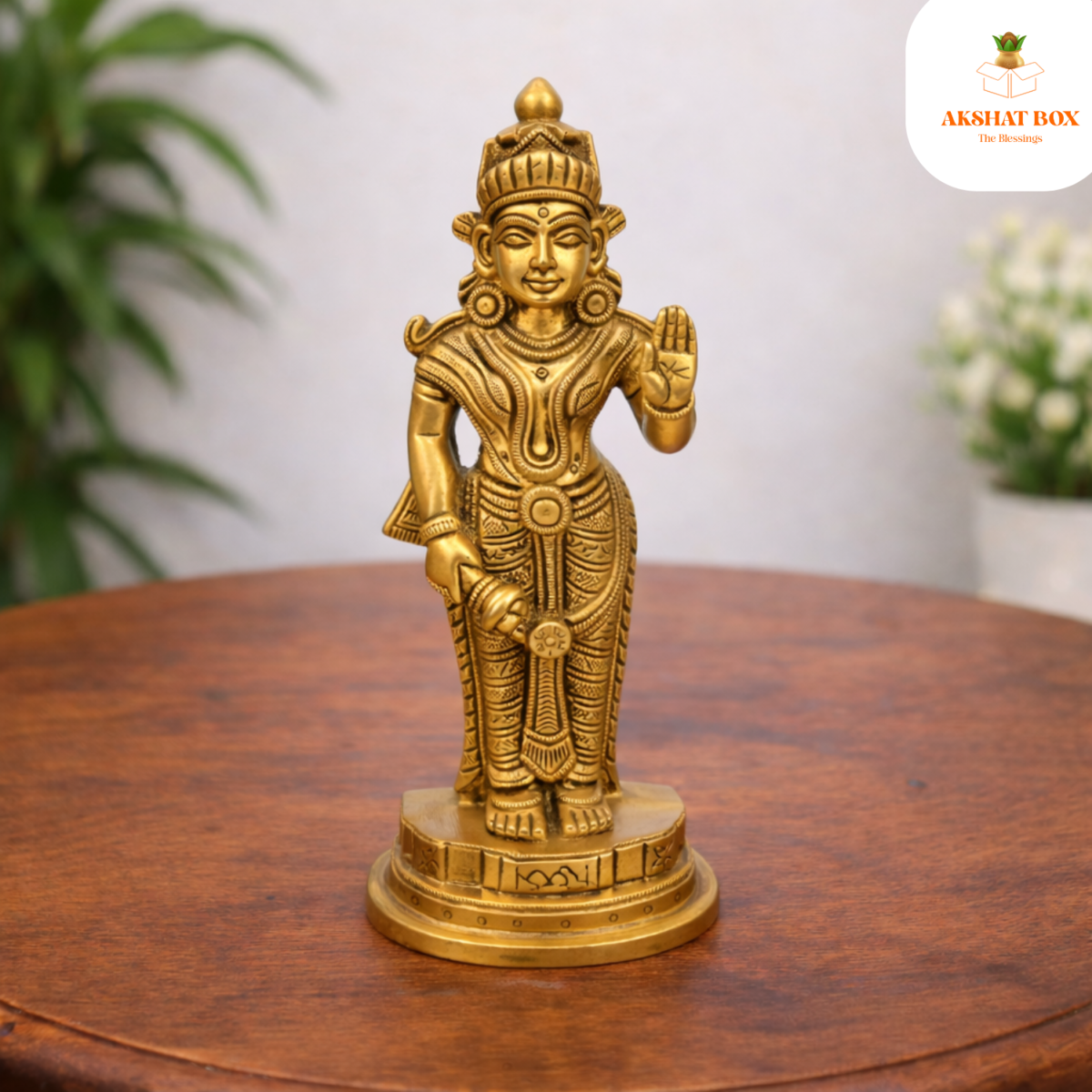 Brass laxmi  Idol - Image 6