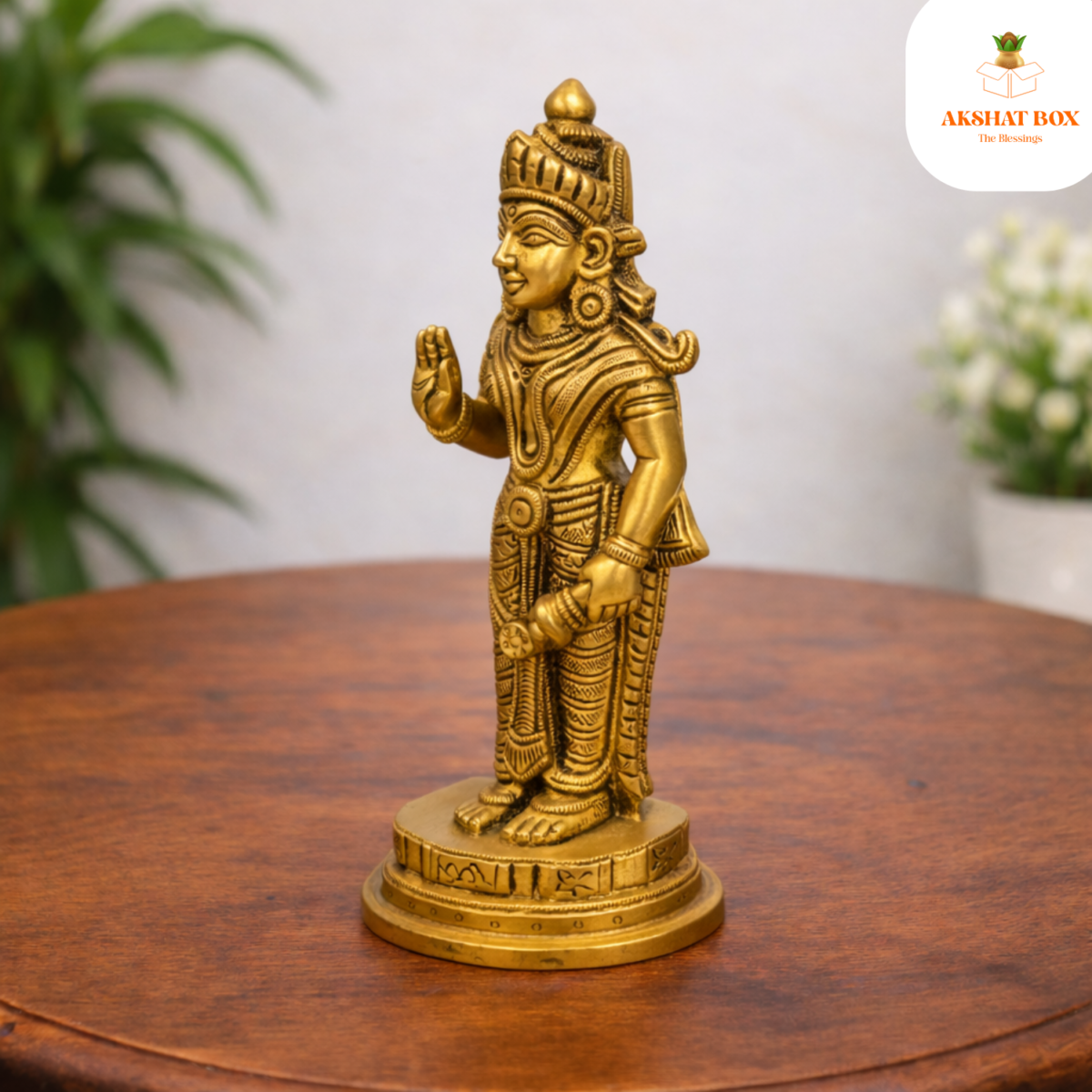 Brass laxmi  Idol - Image 7