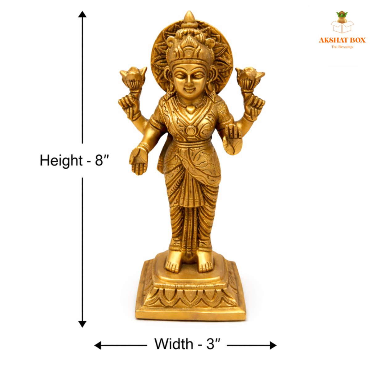 Brass  vishnu lord idol - Image 2