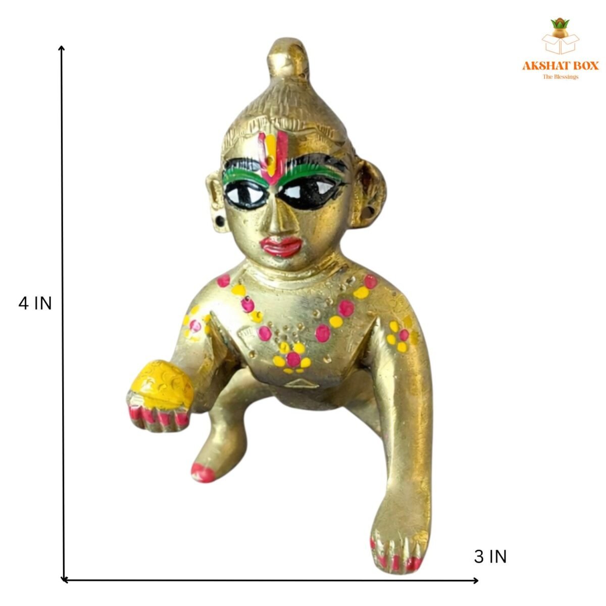 Brass Ladoo Gopal - Image 3