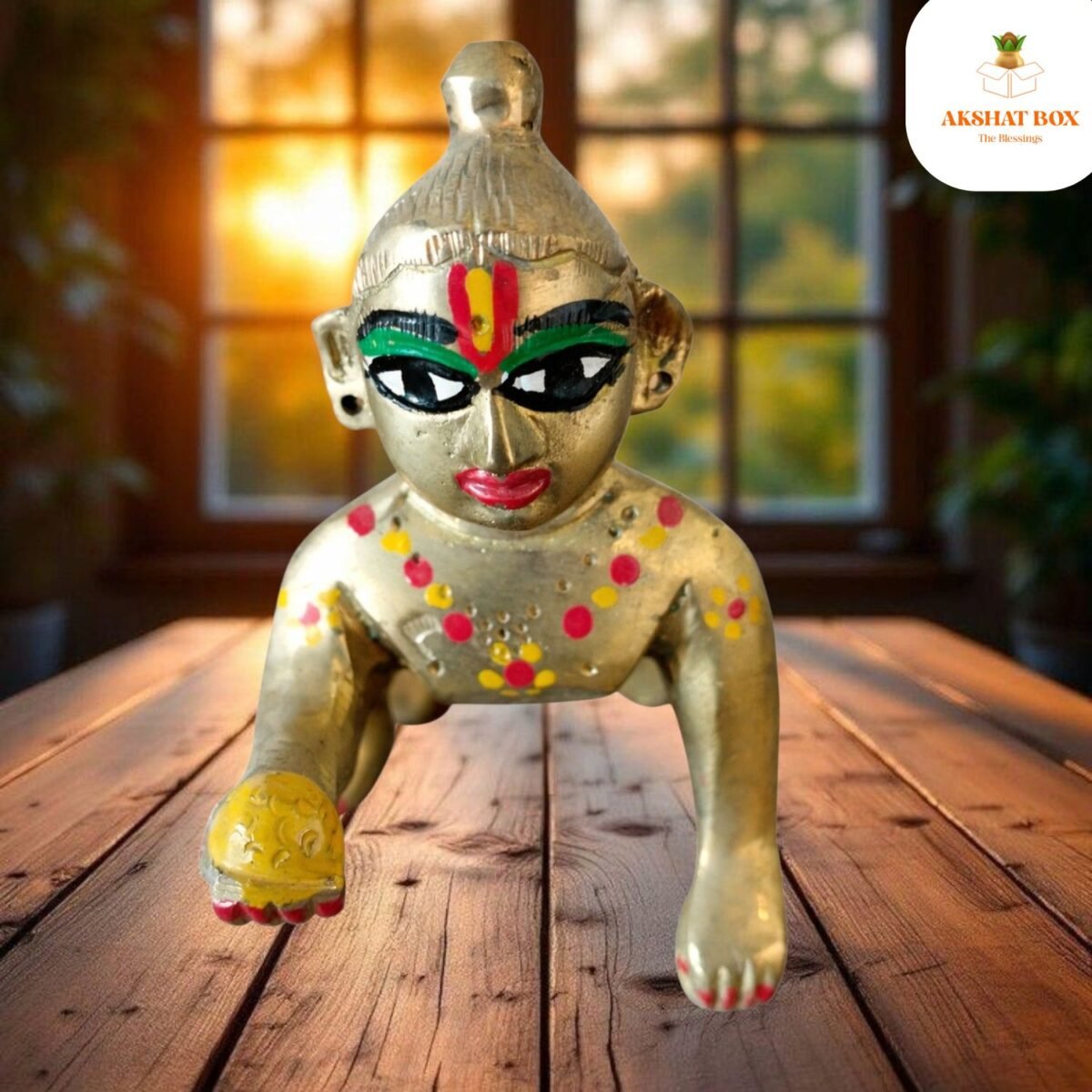 Brass Ladoo Gopal - Image 6