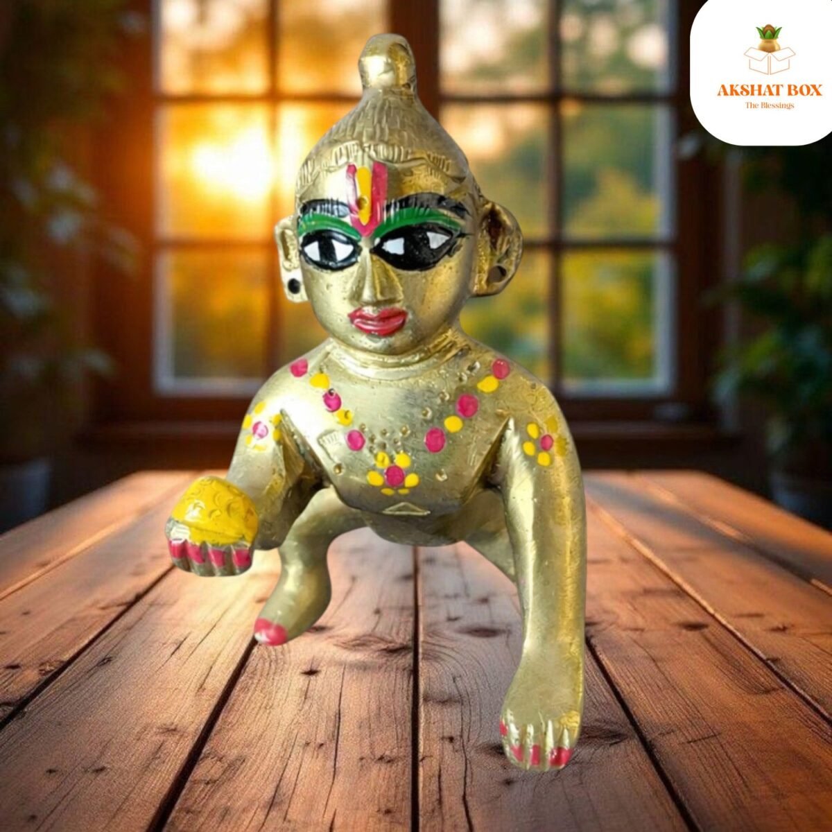Brass Ladoo Gopal - Image 7