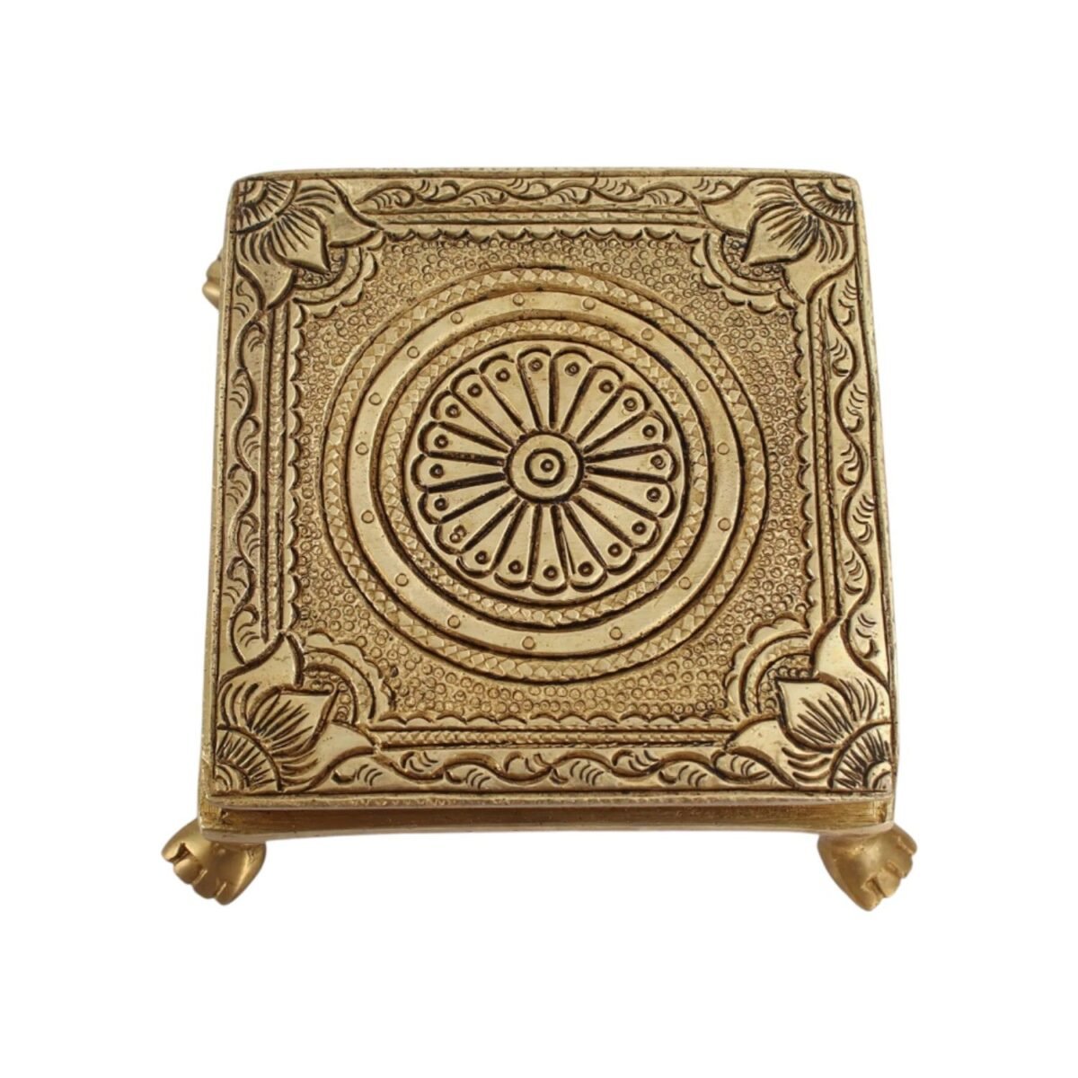 Ethnic Antique Pedestal Chowki - Image 2