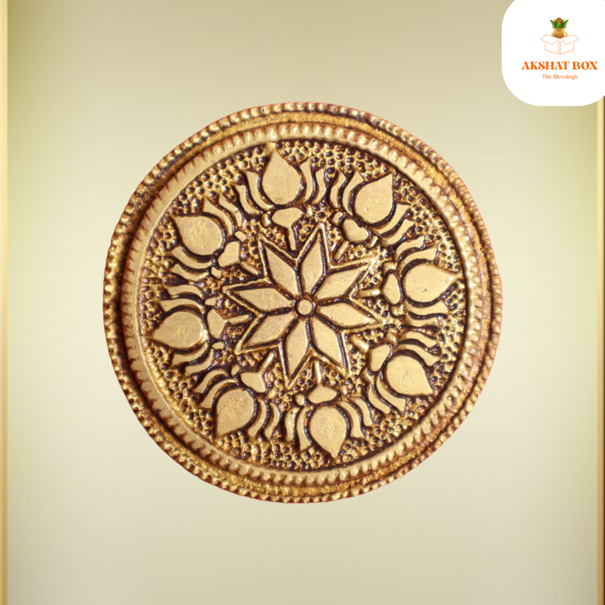 Circular Ethnic Pedestrail Chowki Round - Image 6