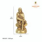 Brass Shirdi Sai Baba Murti - Image 3
