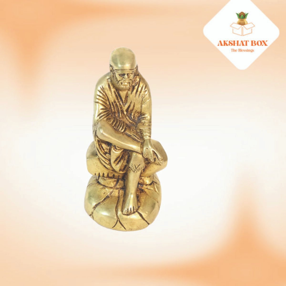 Brass Shirdi Sai Baba Murti - Image 4