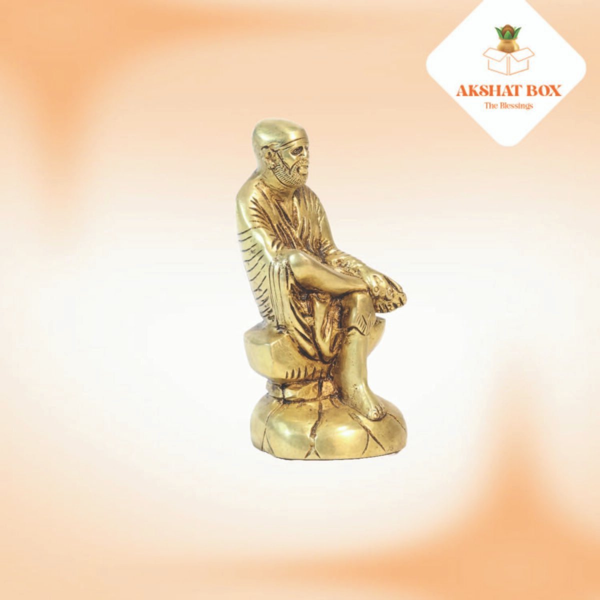 Brass Shirdi Sai Baba Murti - Image 6