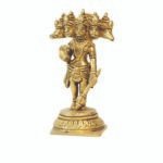 BRASS LORD PANCHMUKHI HANUMAN WITH TABLE TOP BASE H-5" - Image 2