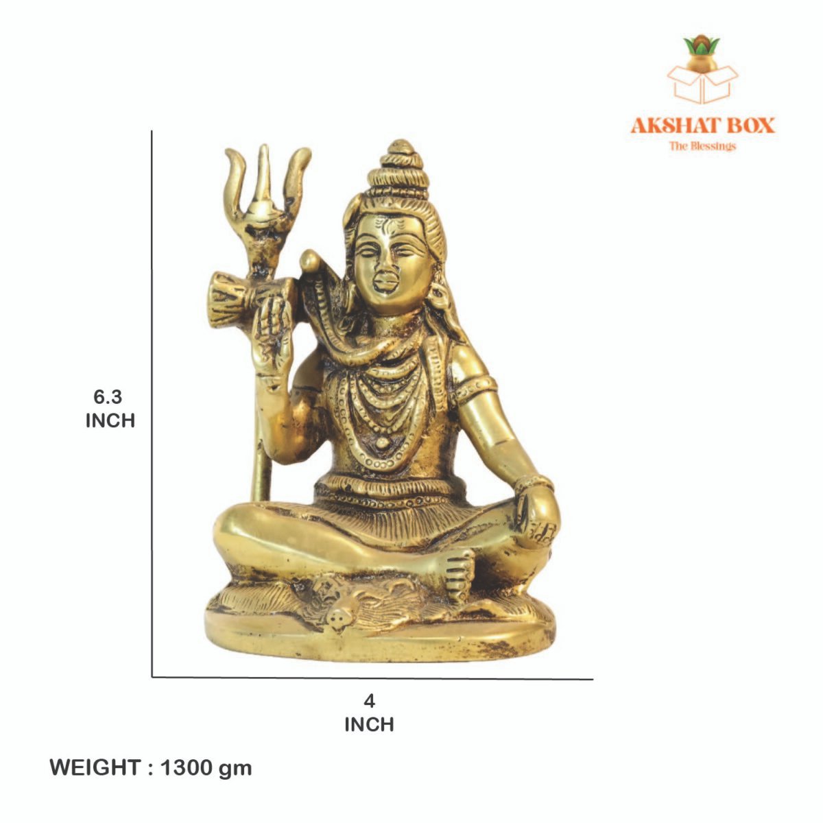 BRASS LORD SHIVA FOR POOJA ROOM - Image 3