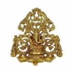 BRASS GANESHA STATUE DEEPAM WITH SIX OIL WICK - Image 5
