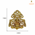 BRASS GANESHA STATUE DEEPAM WITH SIX OIL WICK - Image 4