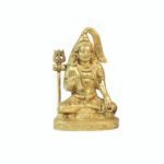 BRASS  GOLDEN FINISH SHIVA STATUE (6") - Image 2