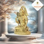 BRASS  GOLDEN FINISH SHIVA STATUE (6") - Image 4