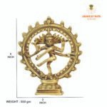 Antique natraj brass statue - Image 3