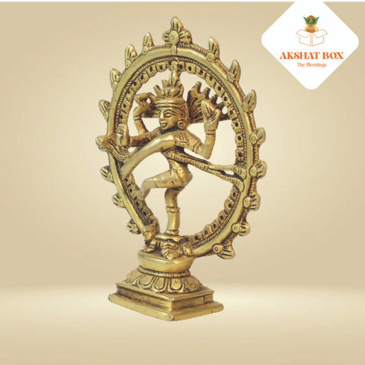 Antique natraj brass statue - Image 4