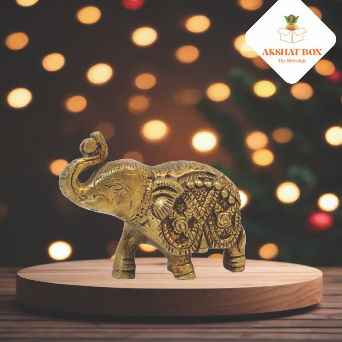 Brass Antique  Elephant engraved - Image 4