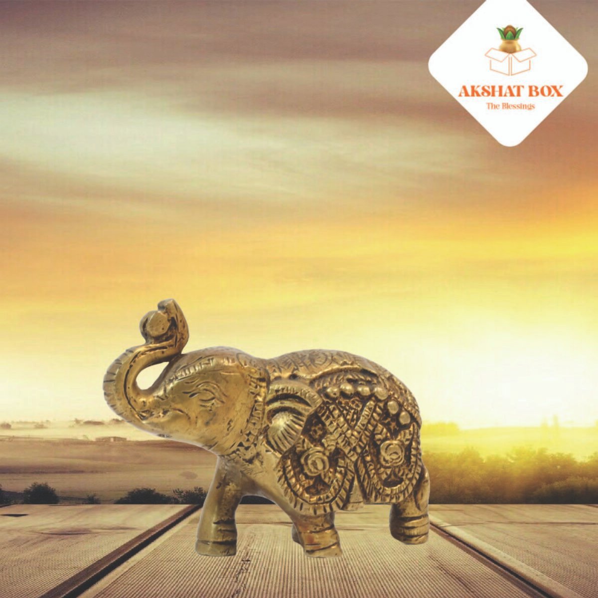 Brass Antique  Elephant engraved - Image 6