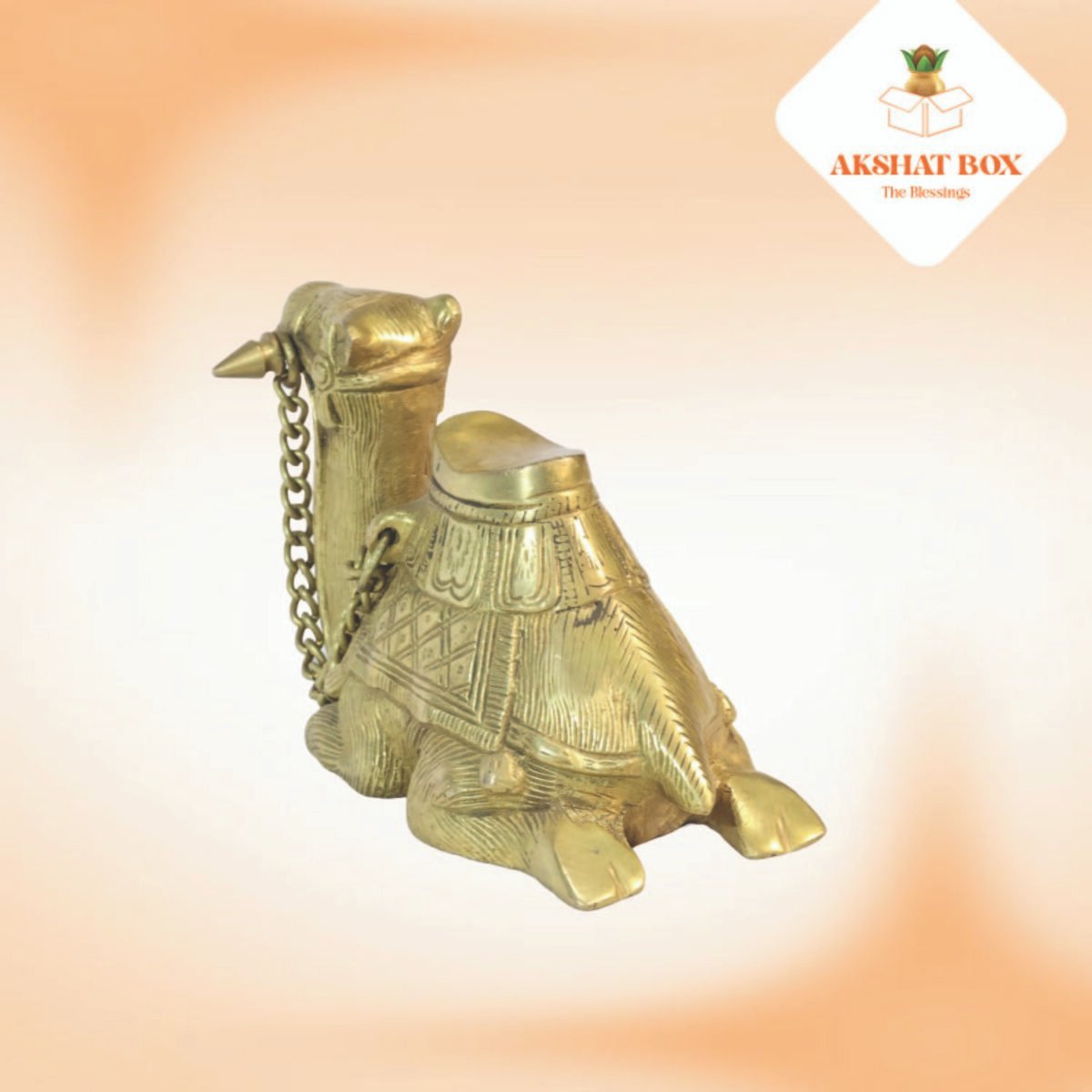BRASS VASTU SITTING  CAMEL STATUE - Image 5