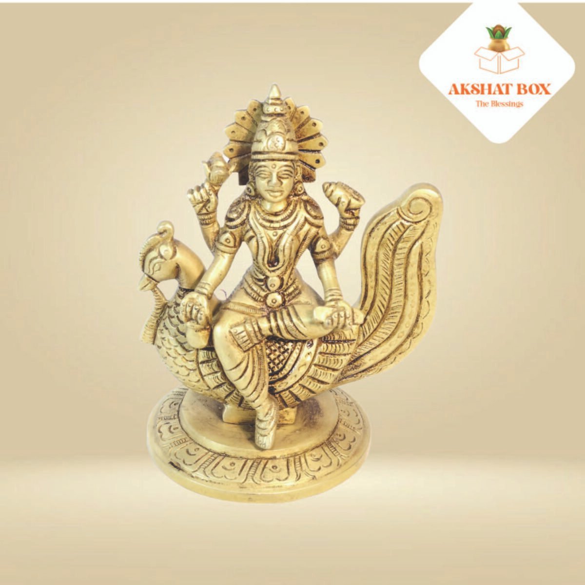 Brass Swarswati  Idol With Hans - Image 5