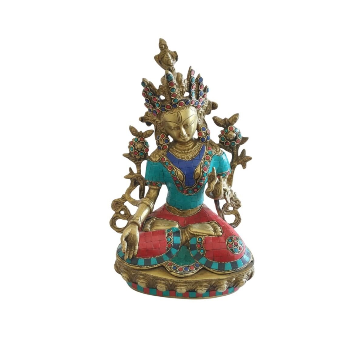 Green Tara maa stone work - Image 3