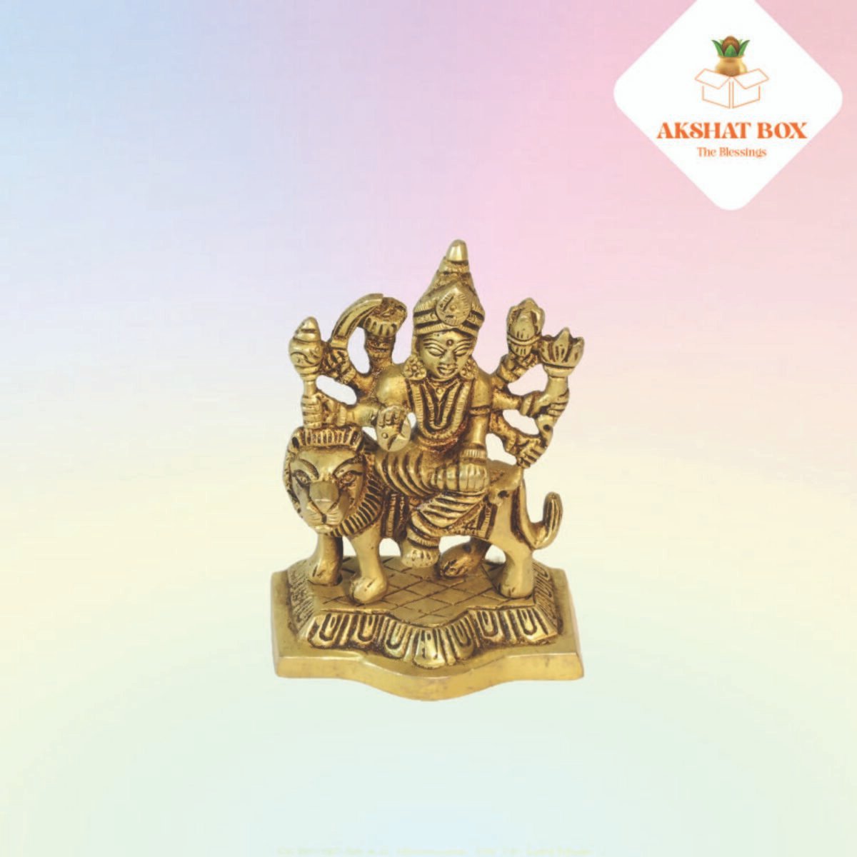 Brass Durga mata - Image 4