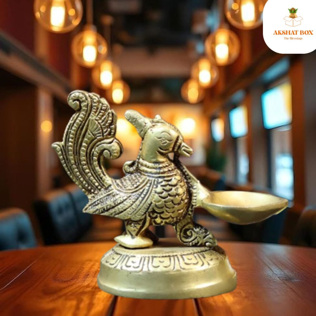 Brass Metal Handcrafted Bird Diya - Image 8