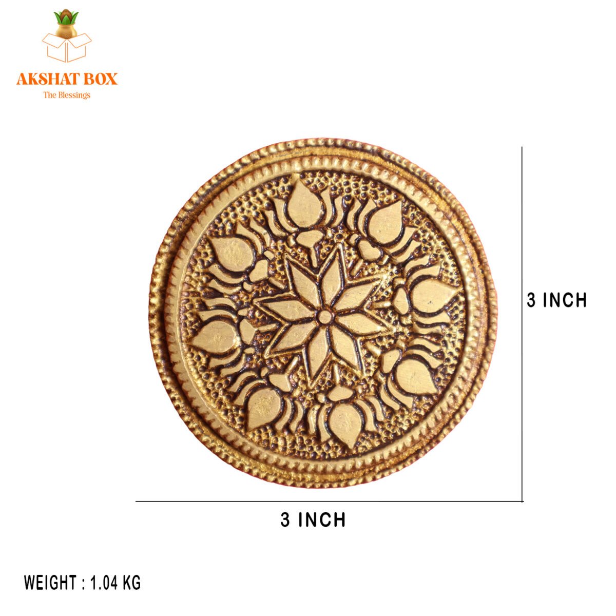 Circular Ethnic Pedestrail Chowki Big - Image 3