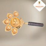 Brass Panchmukhi Aarti Diya Stand