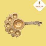 Brass Ganga Aarti Diya/Deepak Long Stand - Image 4