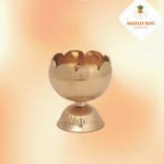 Brass Tomato shaped Oil Lamp / Diya / Deepak For Pooja