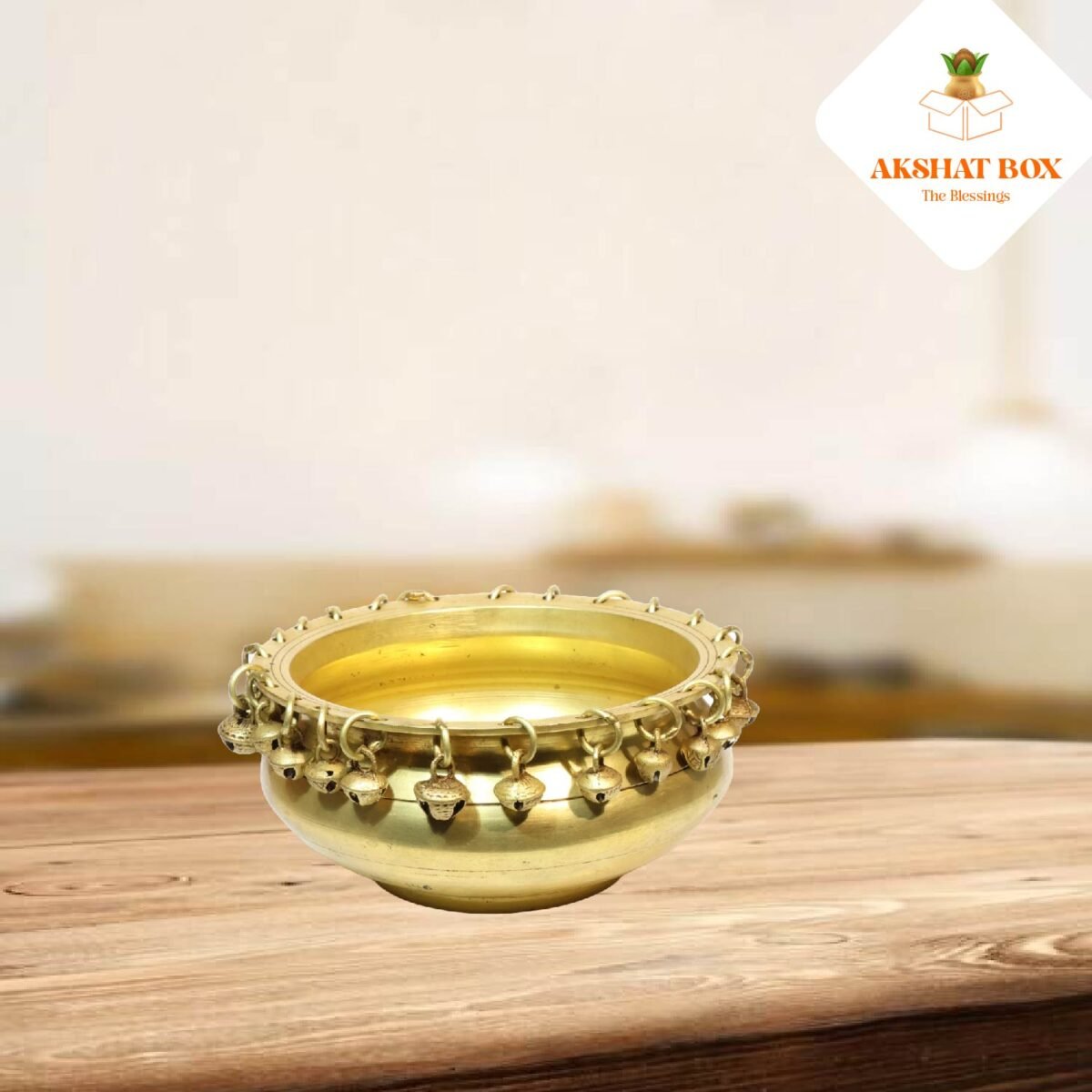 Urli Brass Bowl With Ghungroo Work - Image 5