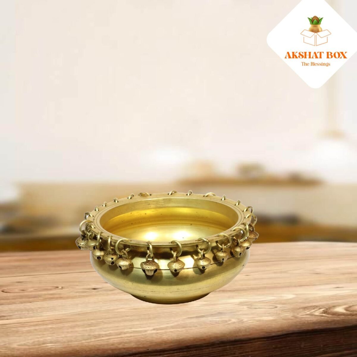 Urli Brass Bowl With Ghungroo Work - Image 6