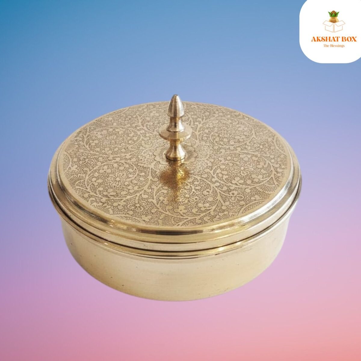 Brass Masal Box Mini 5 inch - Image 5