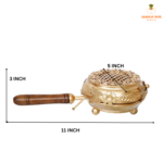 "Metal Incense Burn leaf and butterfly  Loban Dani Dhoop Dani Aarti" - Image 3